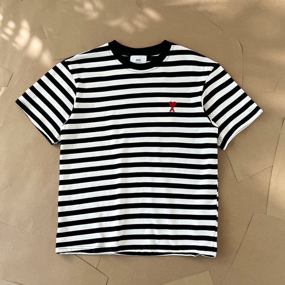 AMI Stripe Short Sleeve T-Shirt